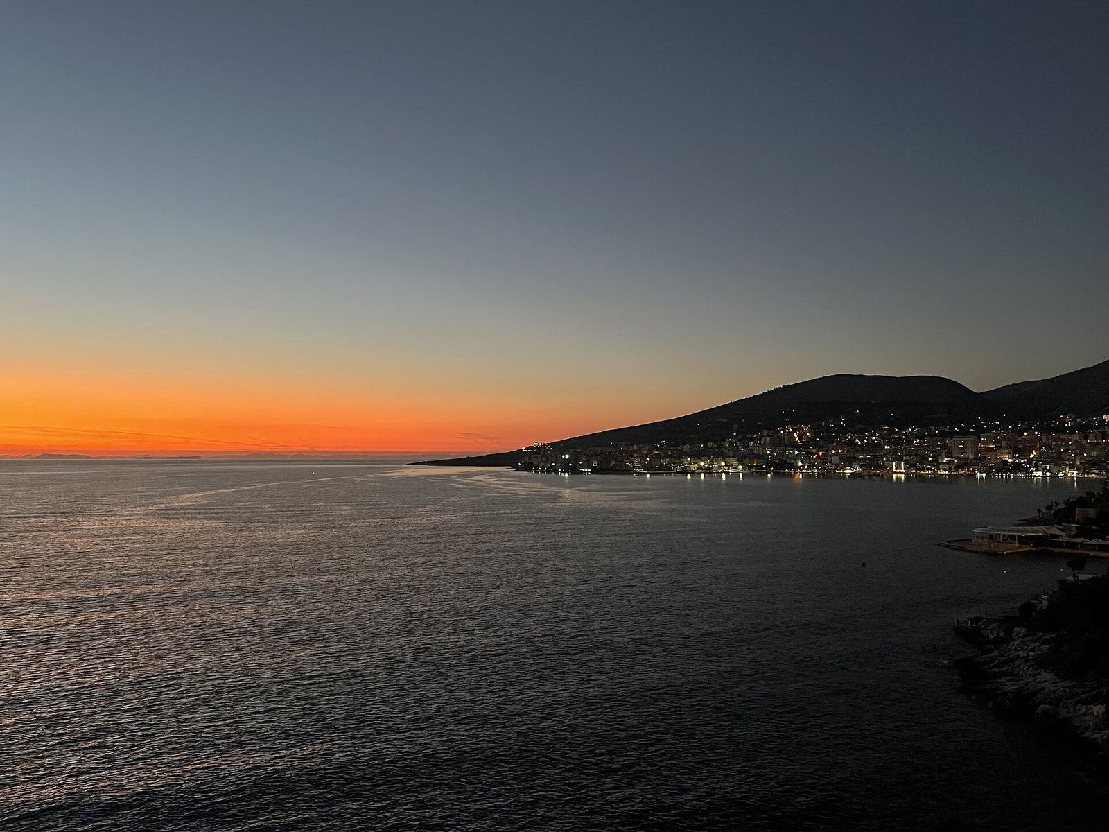 Sarandë, Albania November 2022 - Bay View