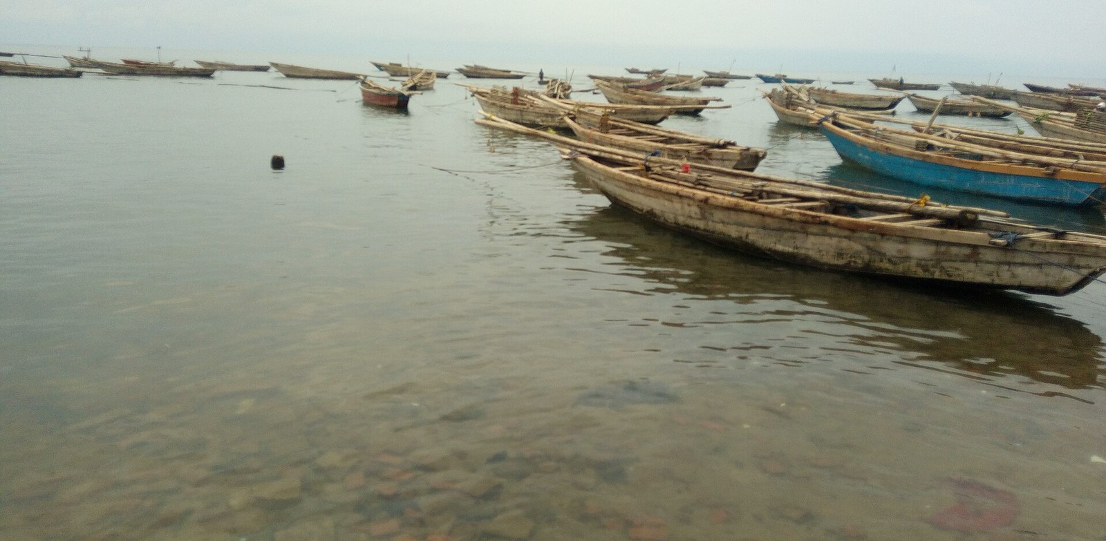 Burundi Tanganyika barques sur le lac