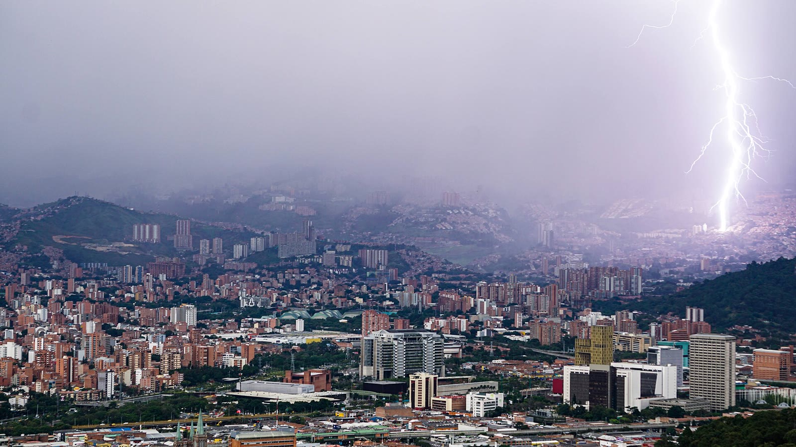 Lightning over Medellin