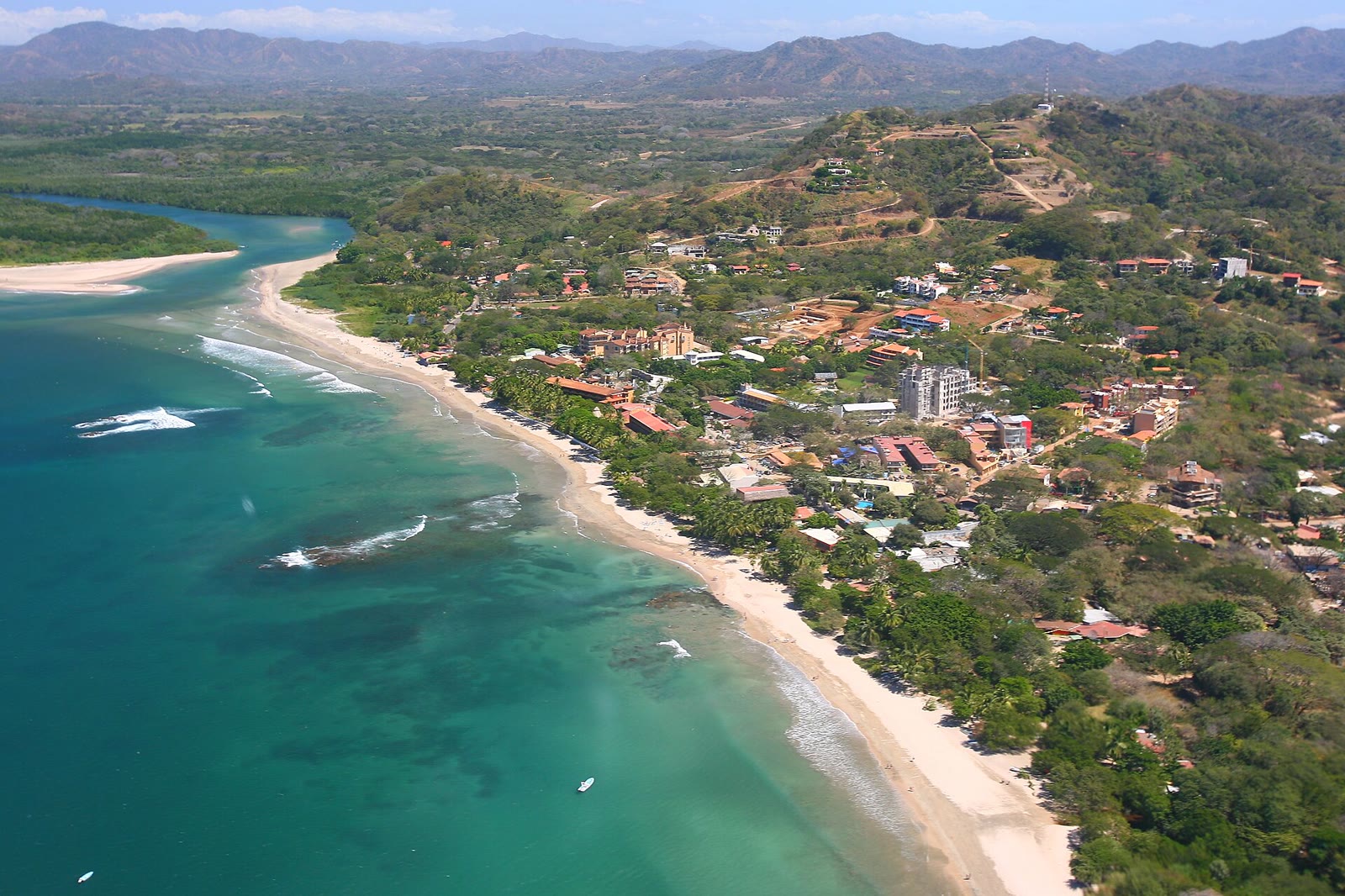 Costa Rica Playa Tamarindo and Rivermouth 2007 Aerial Photograph Tamarindowiki 01