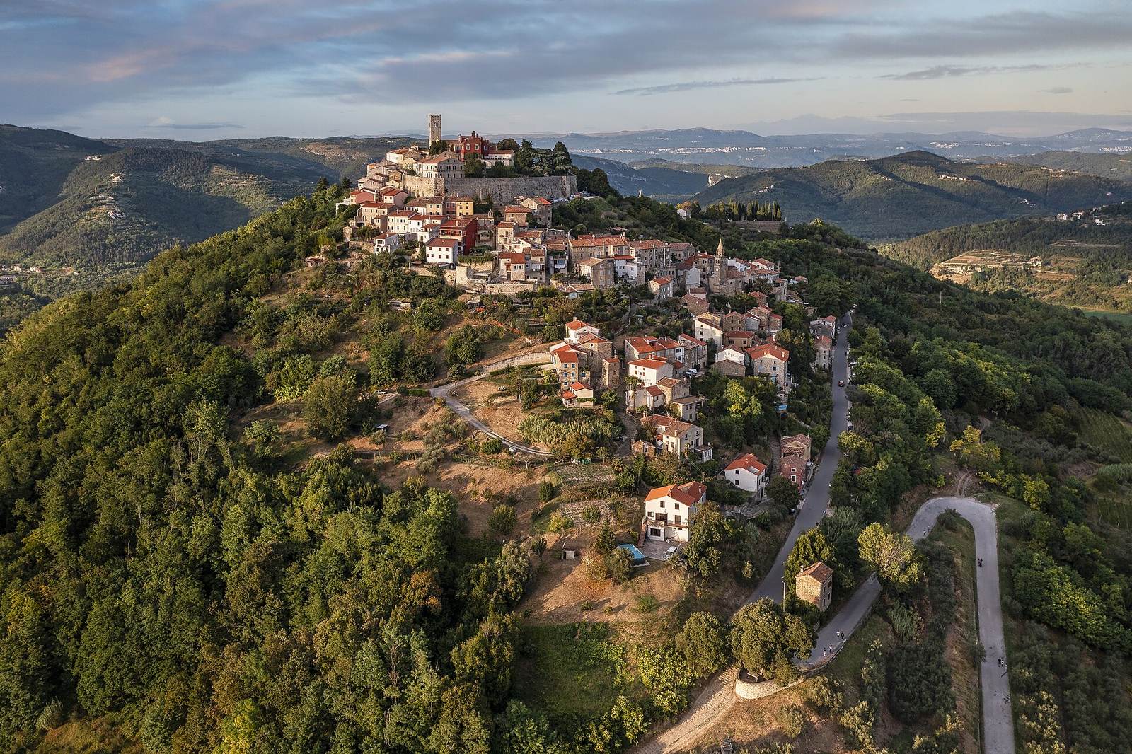 Aerial view to Motovun