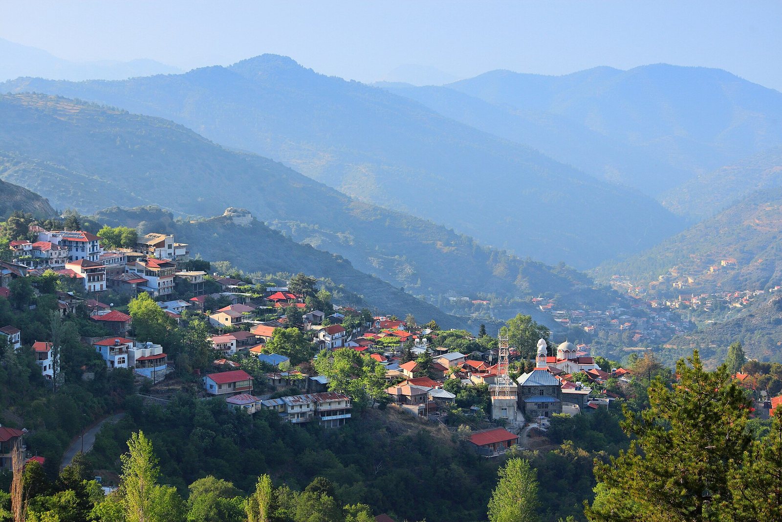 04 Cyprus landscape - Pedoulas or Pedhoulas village in Cyprus - countryside landscape - Zypern Landschaft