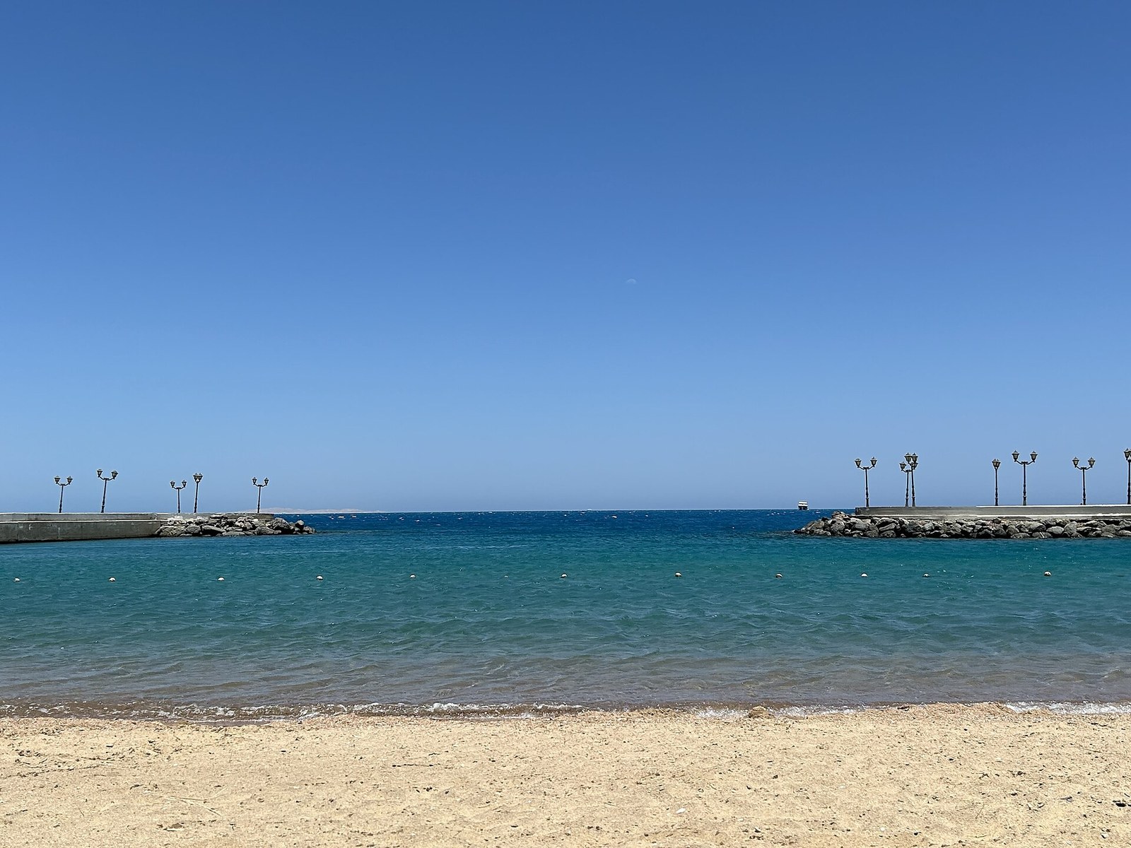 The beach of a touristic village - Hurghada - Red Sea