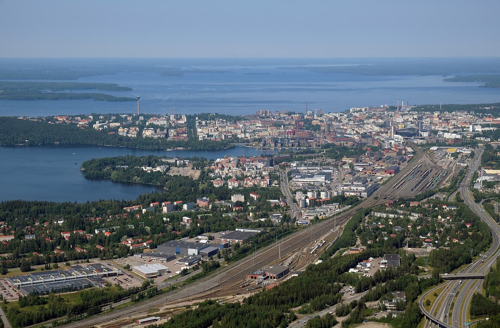 Tampere aerial view 2