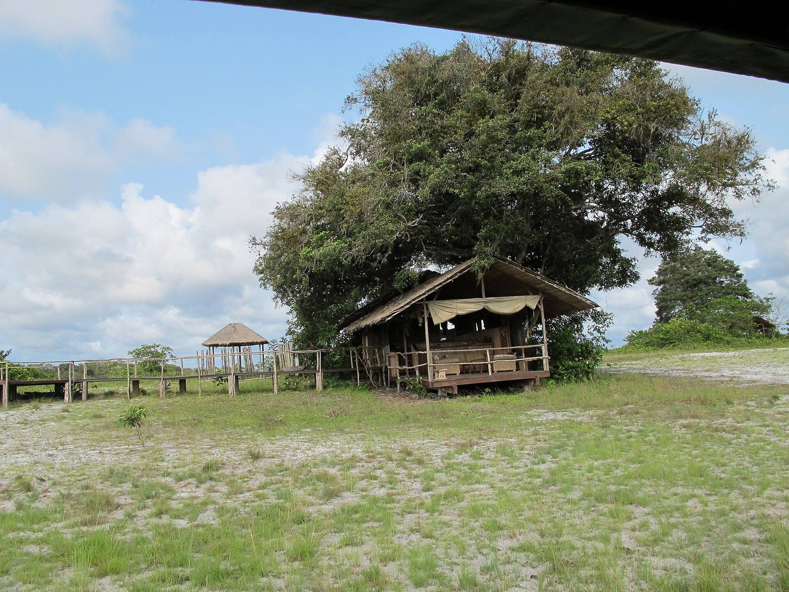 Gabon Loango National Park Southern Camping Ground bar with a view