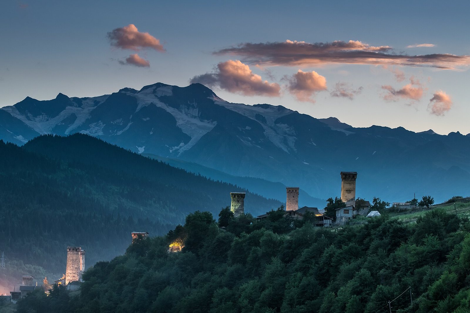 Mestia, evening