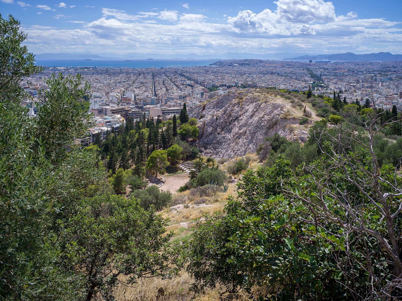 Filopappou Hill or Hill of the Muses in Athens
