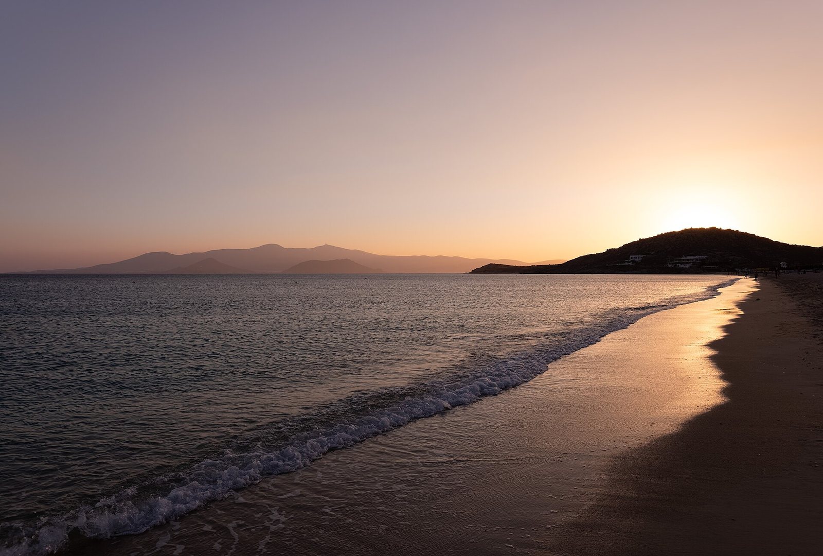 Agios Prokopios Beach at sunset, Naxos, Greece julesvernex2