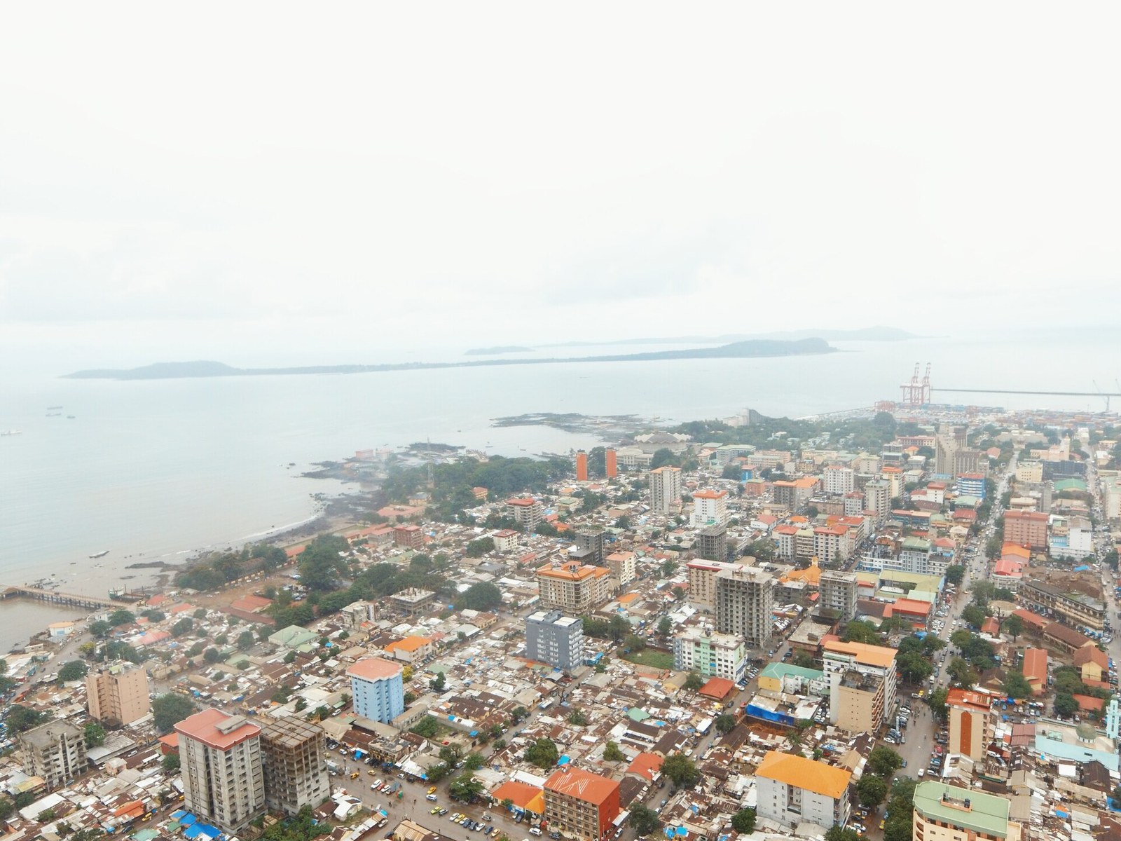 Un aperçu de la ville de conakry