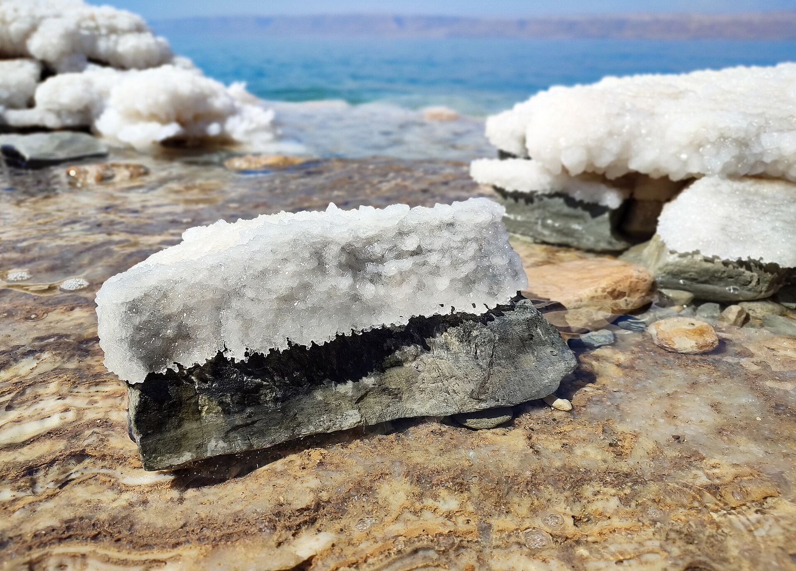 Dead Sea salt crystals