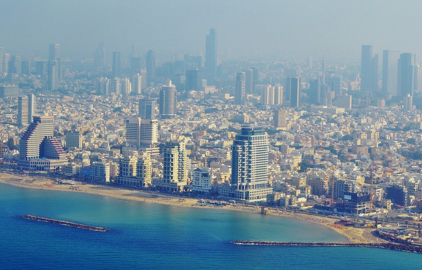 Tel Aviv Promenade Aerial View