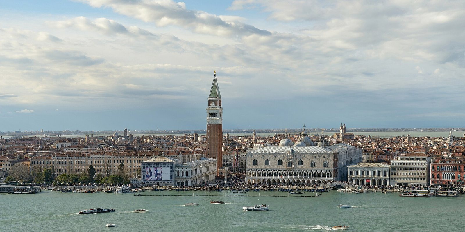 Panorama Piazza San Marco and Venice on Easter 2013