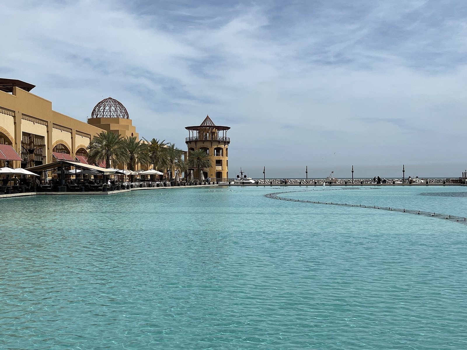 Alkout mall area at seaside Fahaheel,kuwait
