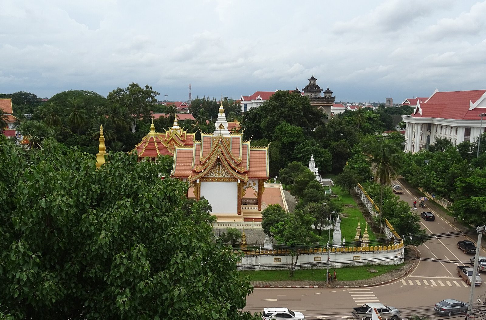 Wat That Phoun seen from the Phat Tich Temple