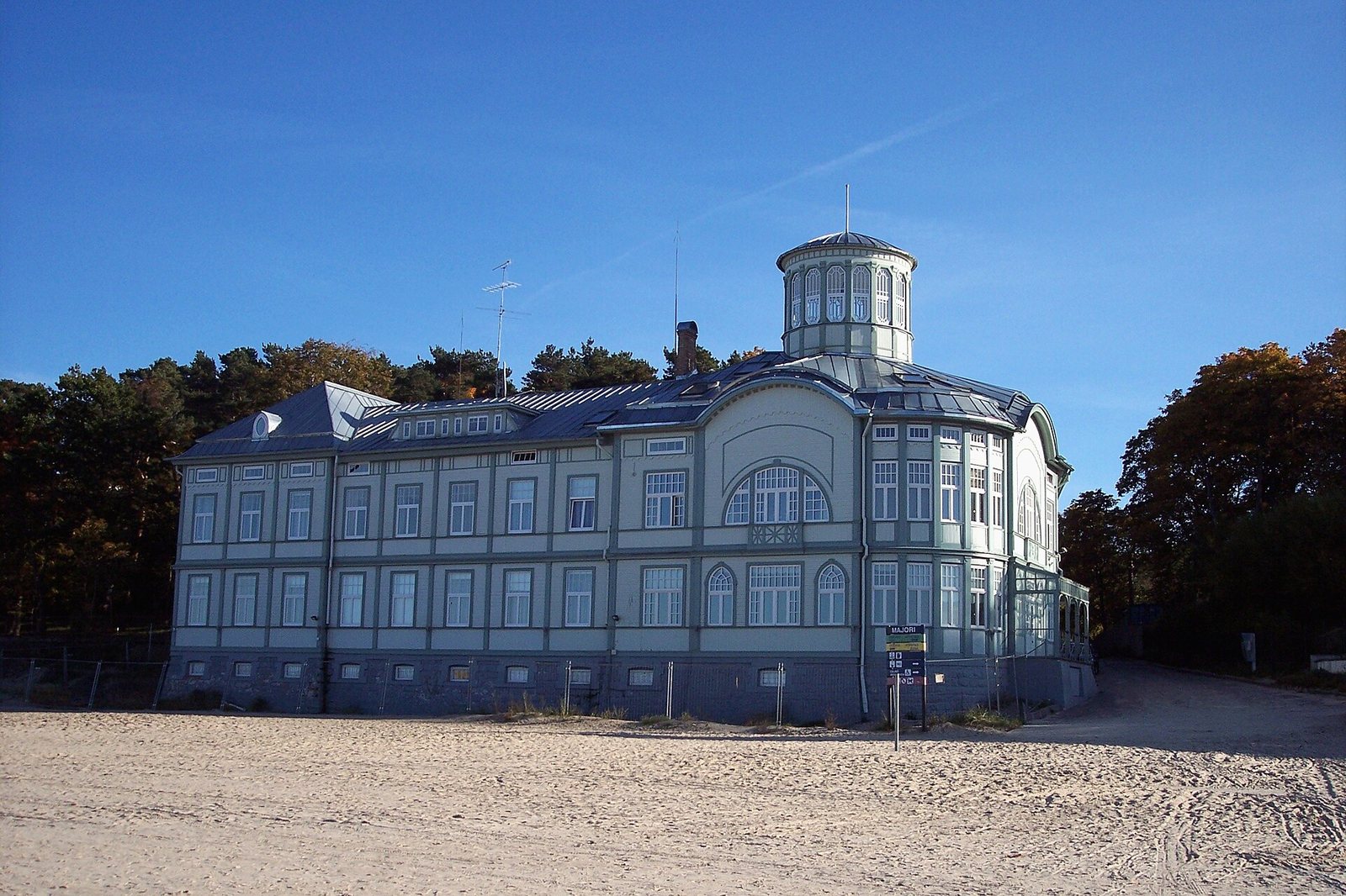 Wooden structure in Majori, Jūrmala, Latvia