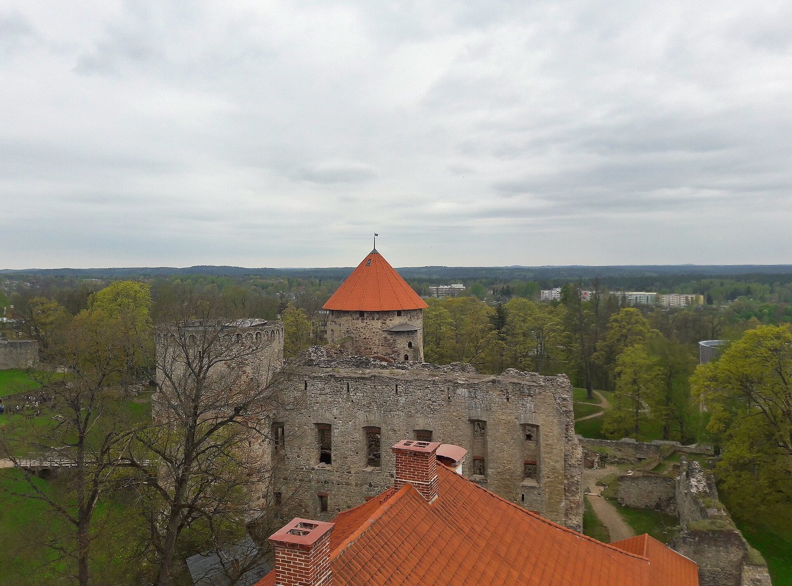 Cēsis Castle from Cēsis New Castle