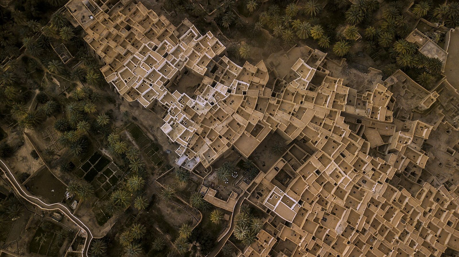 Ghadames Old city from the air