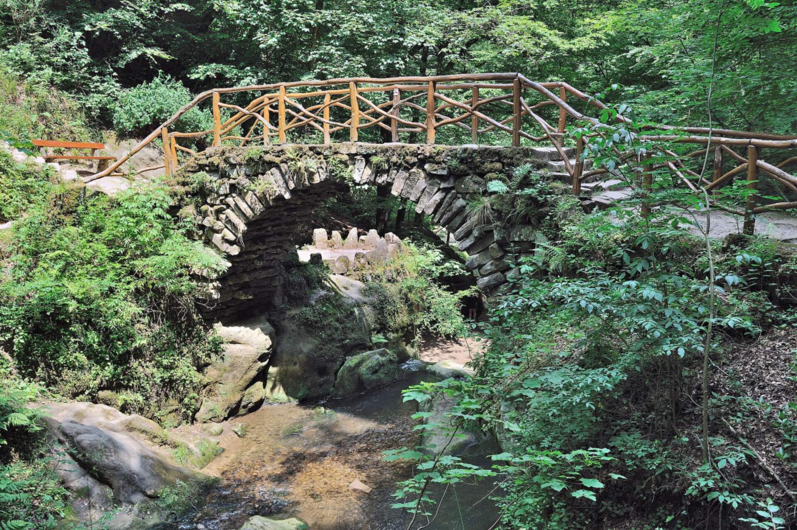 Mullerthal Cascade Bridge 01