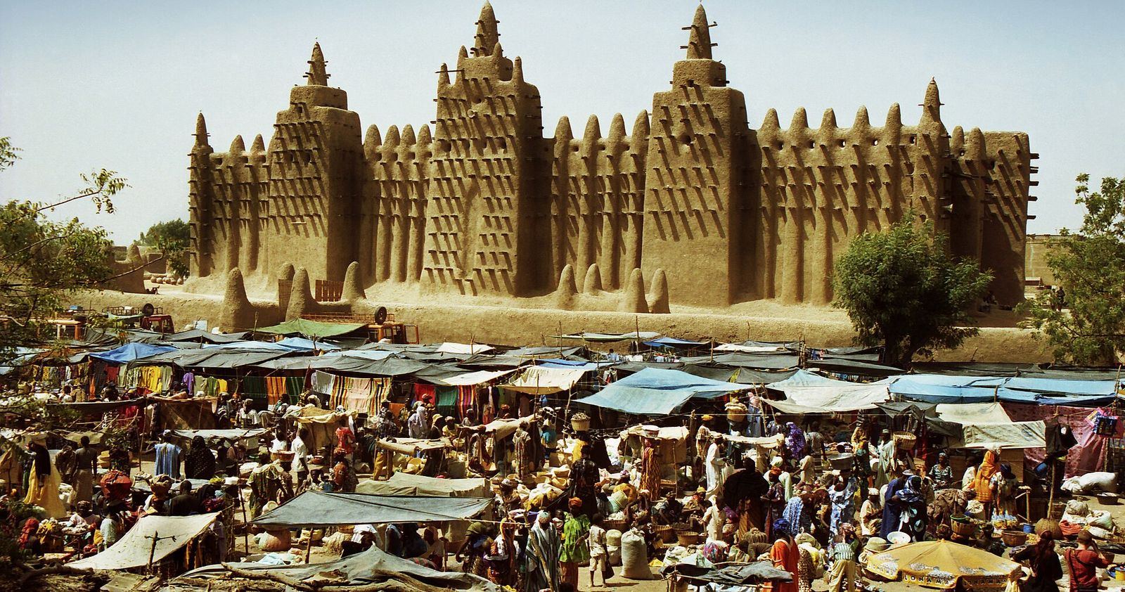 The Great Clay Mosque in Djenne, Mali