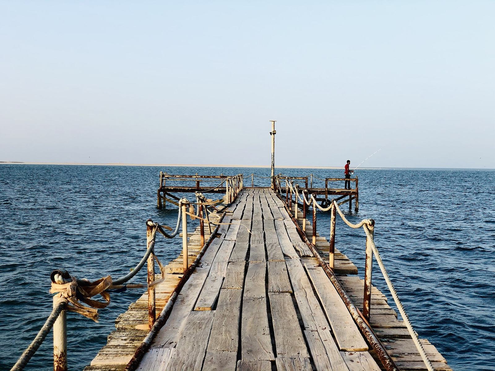 Wooden pier Mauritania