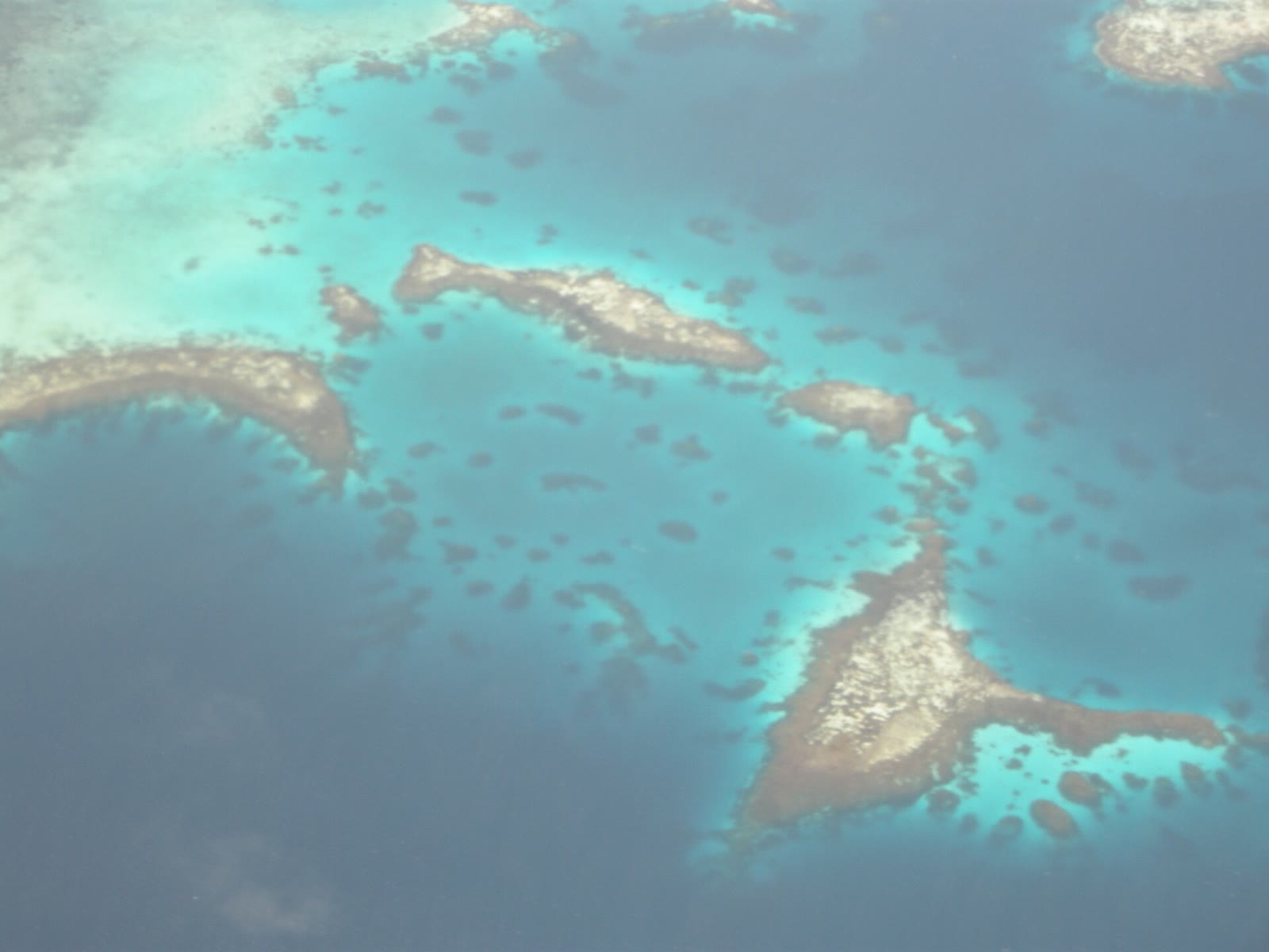 Chuuk lagoon (Unachiech reef) aerial view