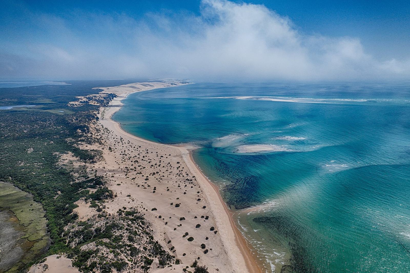 Bazaruto Island Mozambique from air