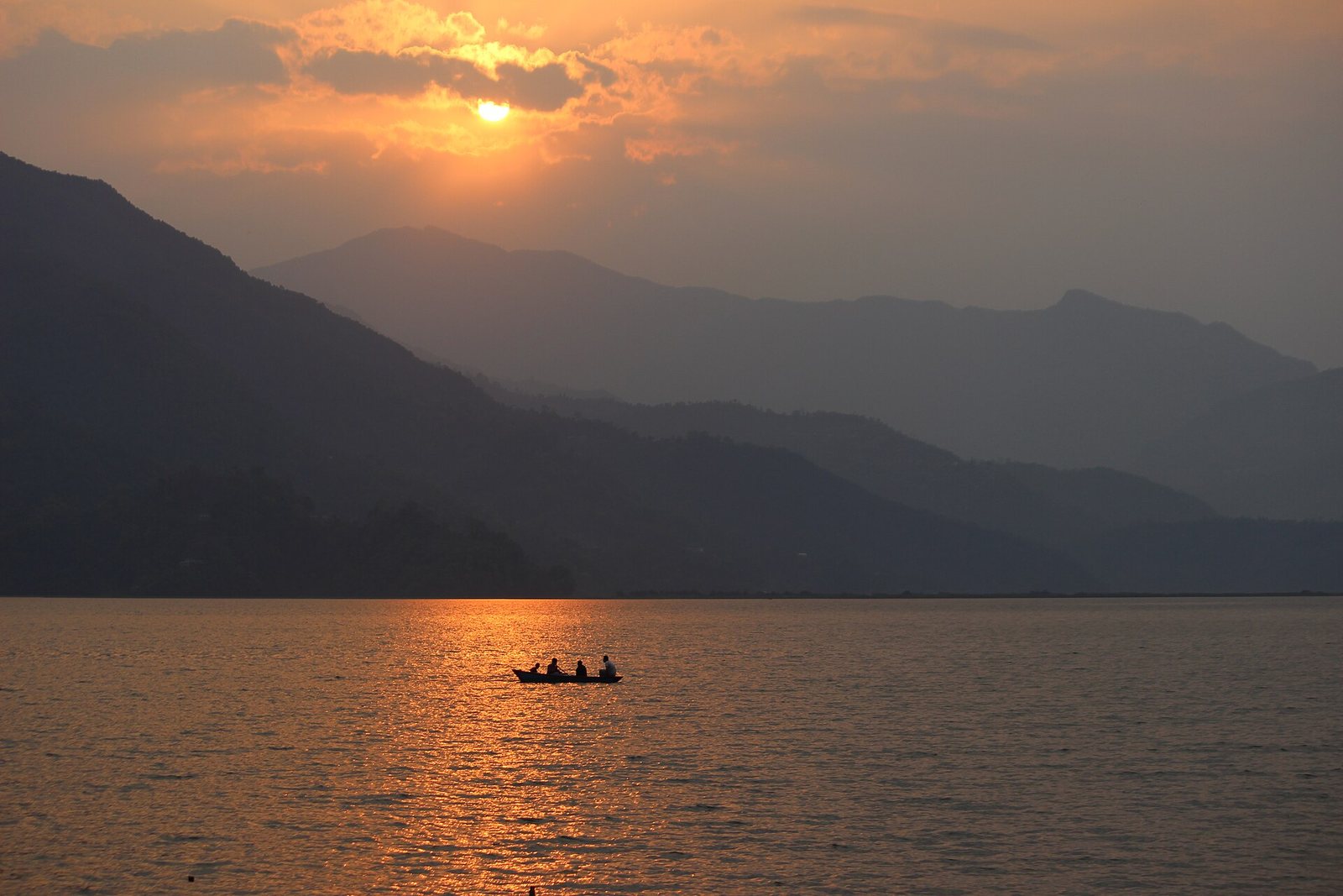 Sun Set over Phewa Lake