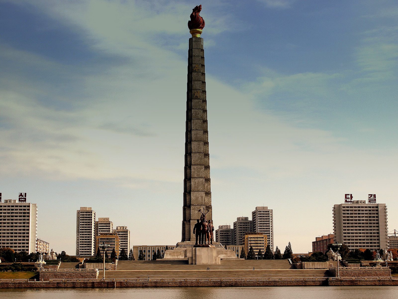 TOWER OF THE JUCHE IDEA PYONGYANG DPR KOREA OCT 2012