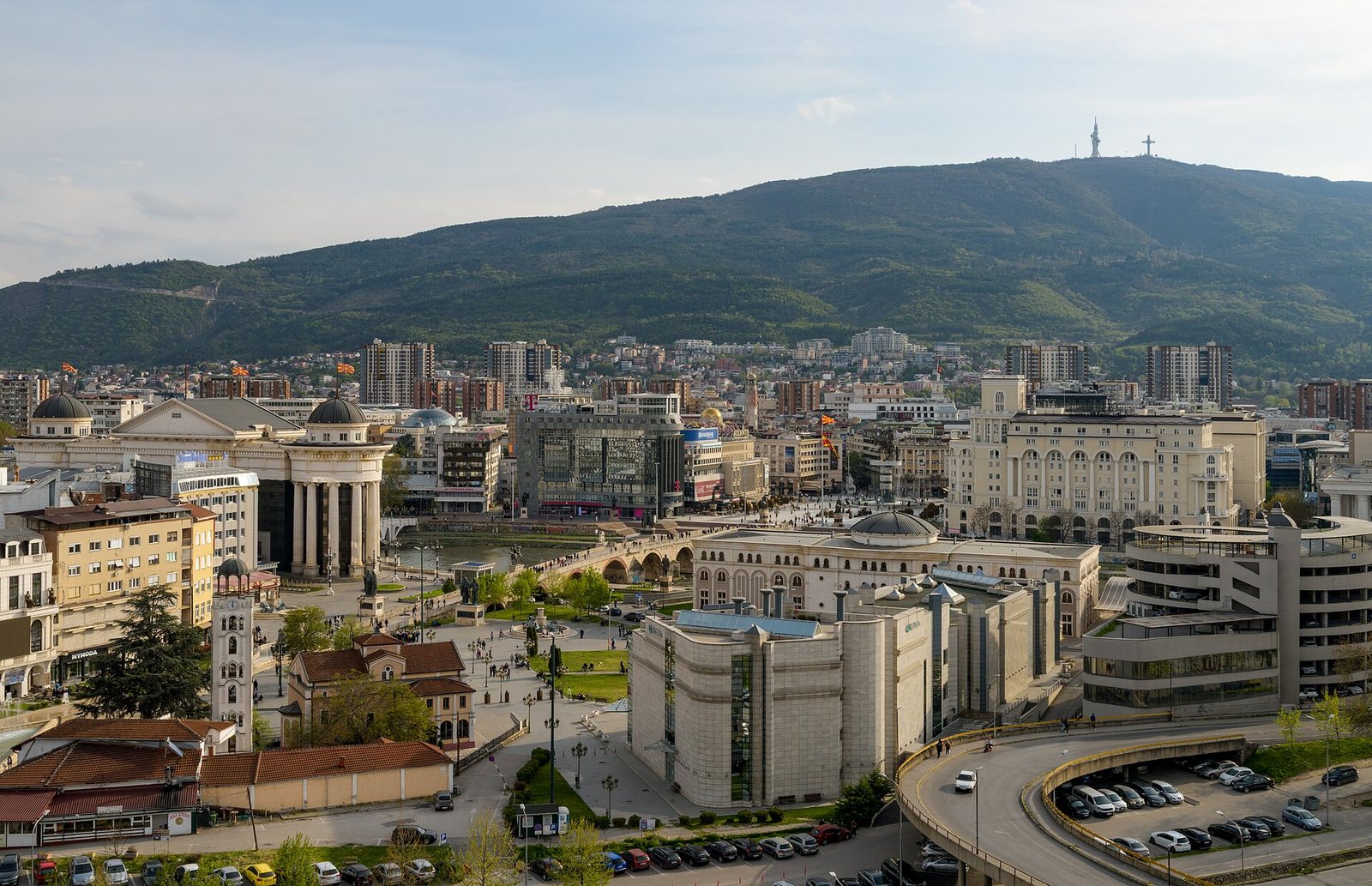 Southward View from Skopje Fortress, North Macedonia, 2026