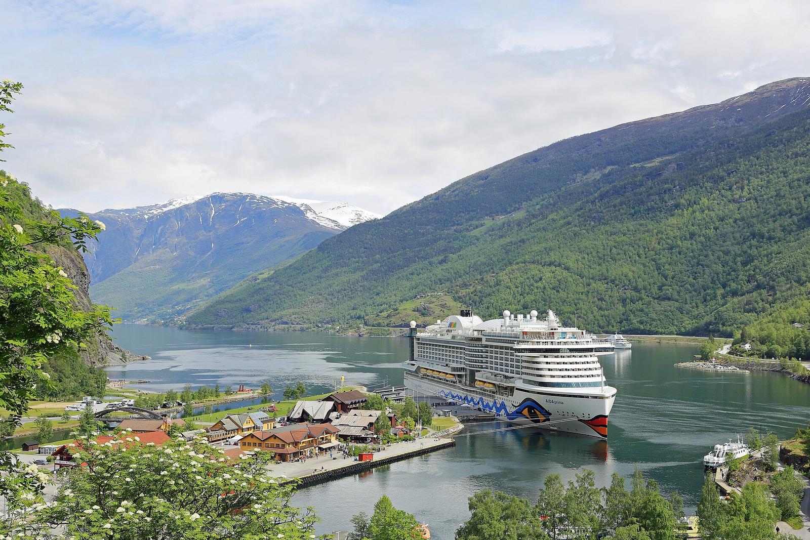 AIDAprima in Flåm, Norway - June 2022