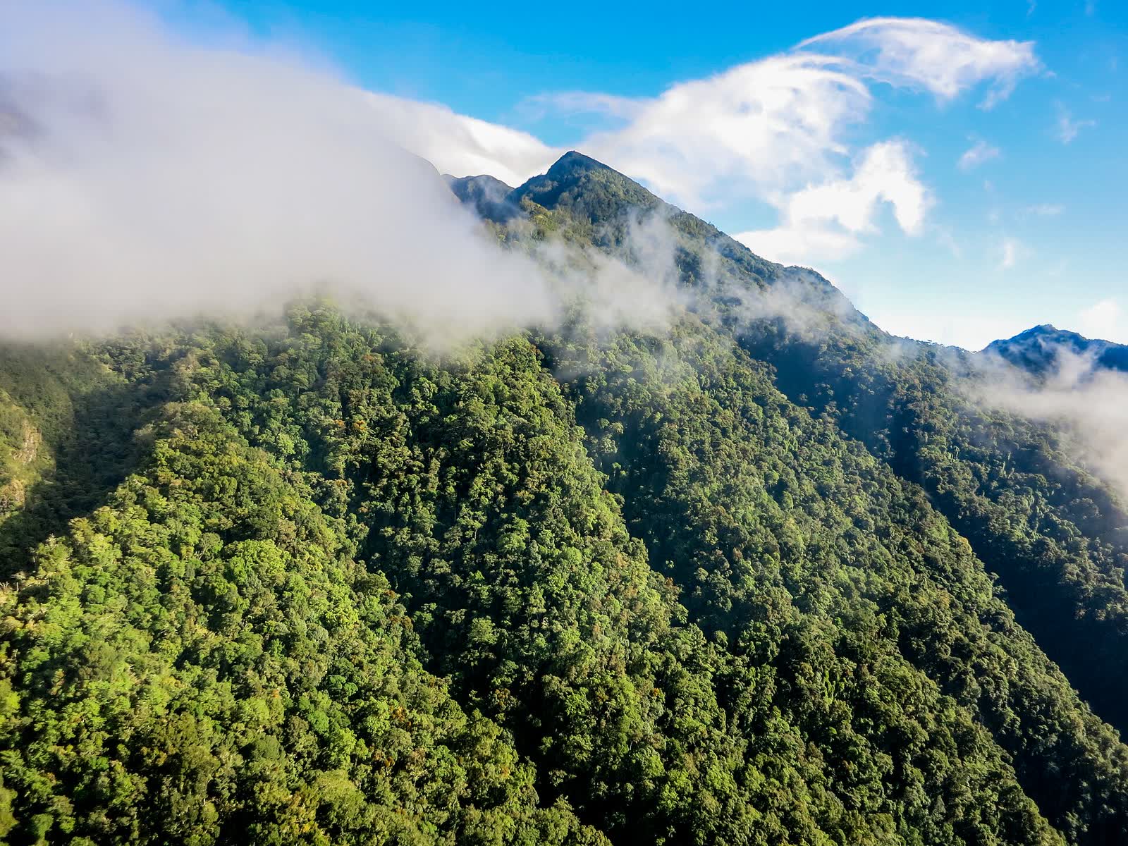 Volcan Baru up close and clouded
