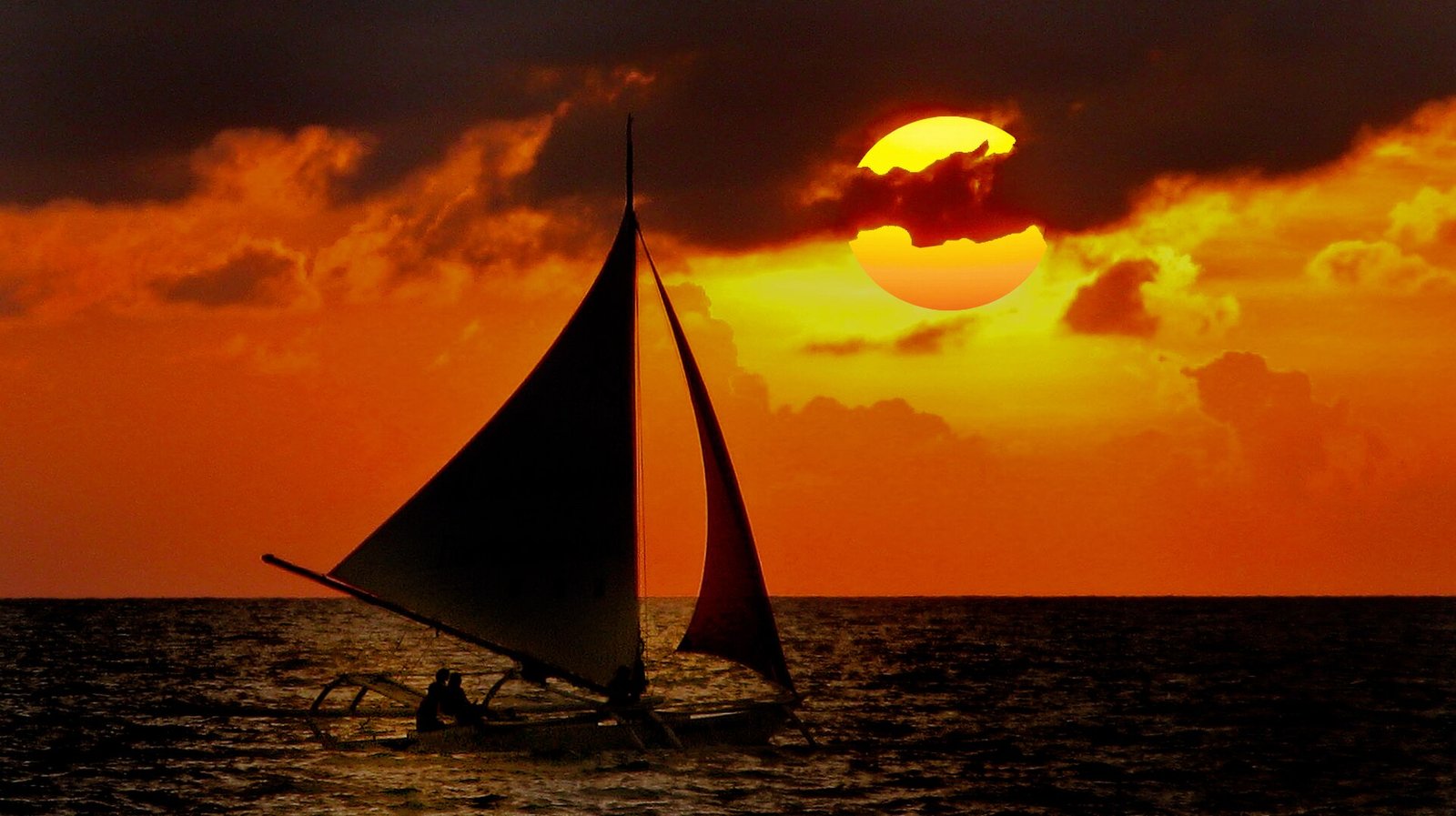 Sailing into The Sunset, Boracay, Philippines
