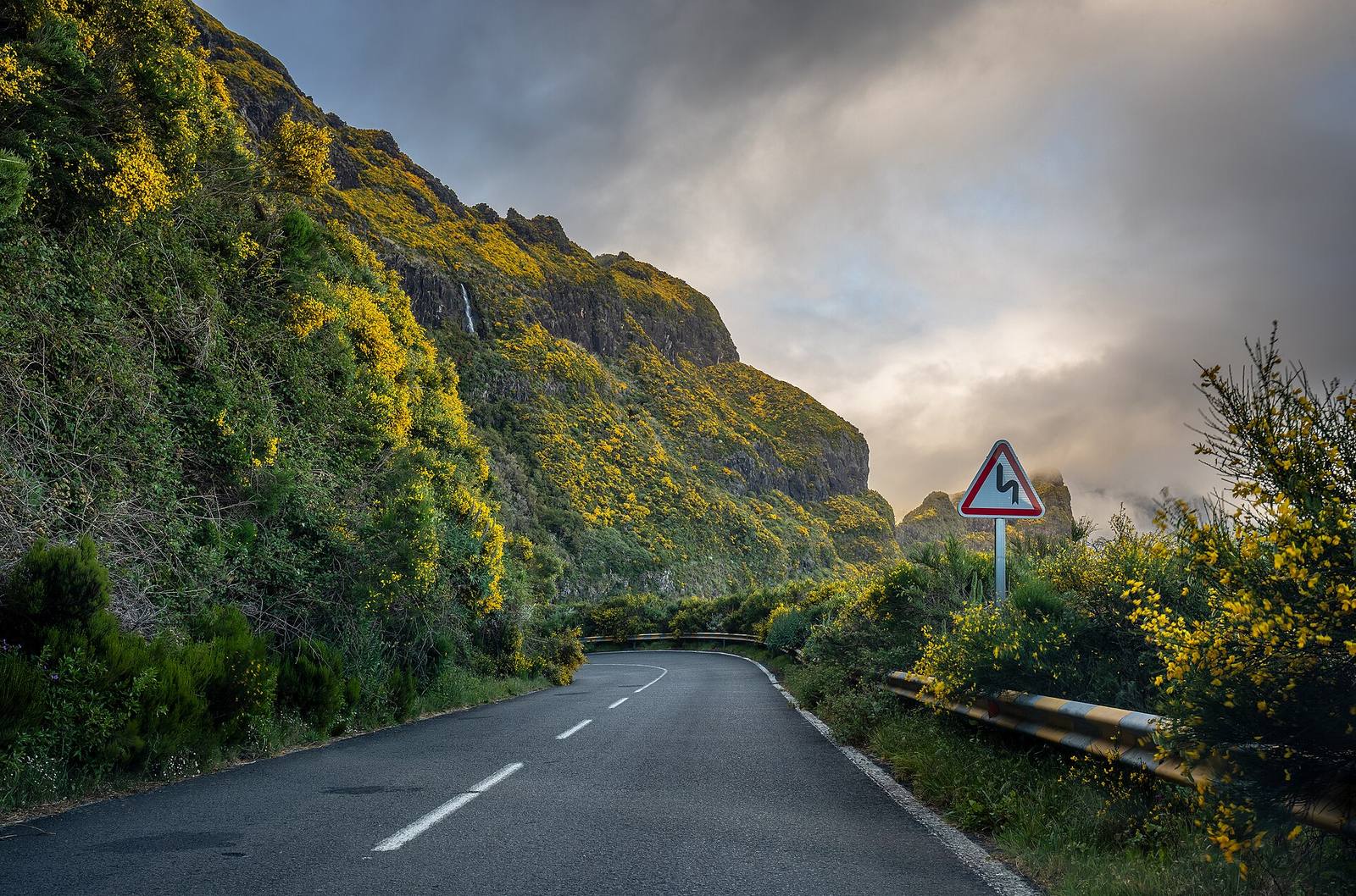 Estrada Regional 105 mountain road in Ribeira Brava, Madeira, 2023 May - 2