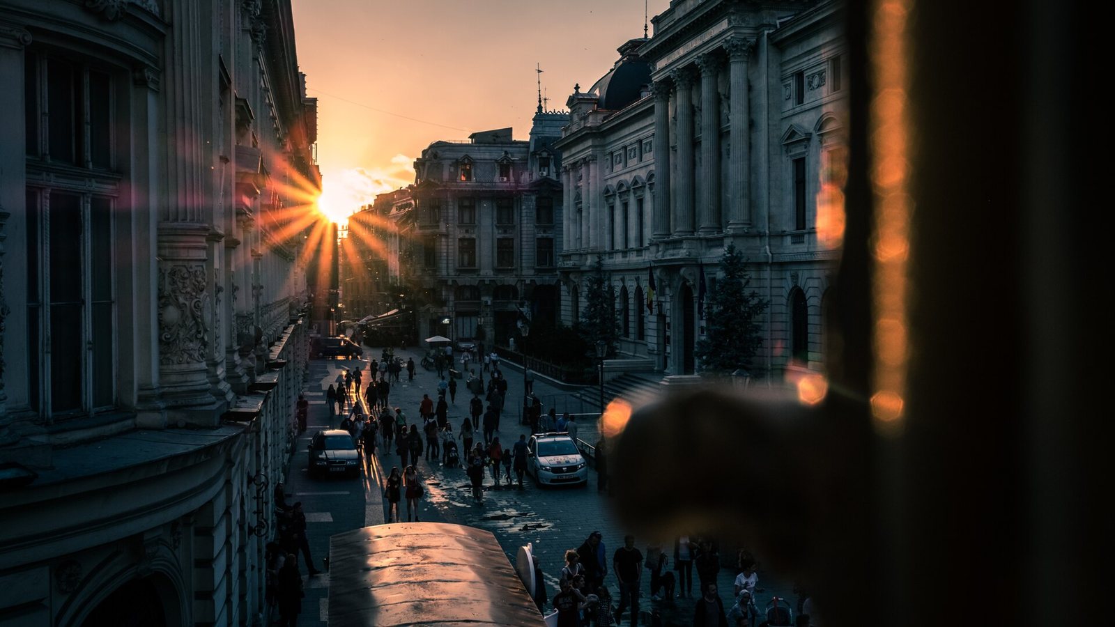 Sunset in the Old Town - Bucharest, Romania - Travel photography (35031271856)