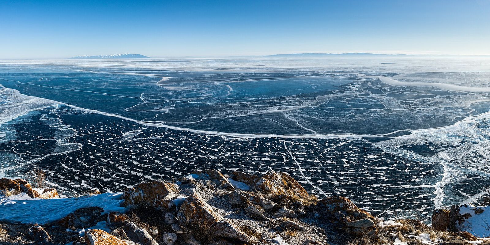 Panorama of lake Baikal