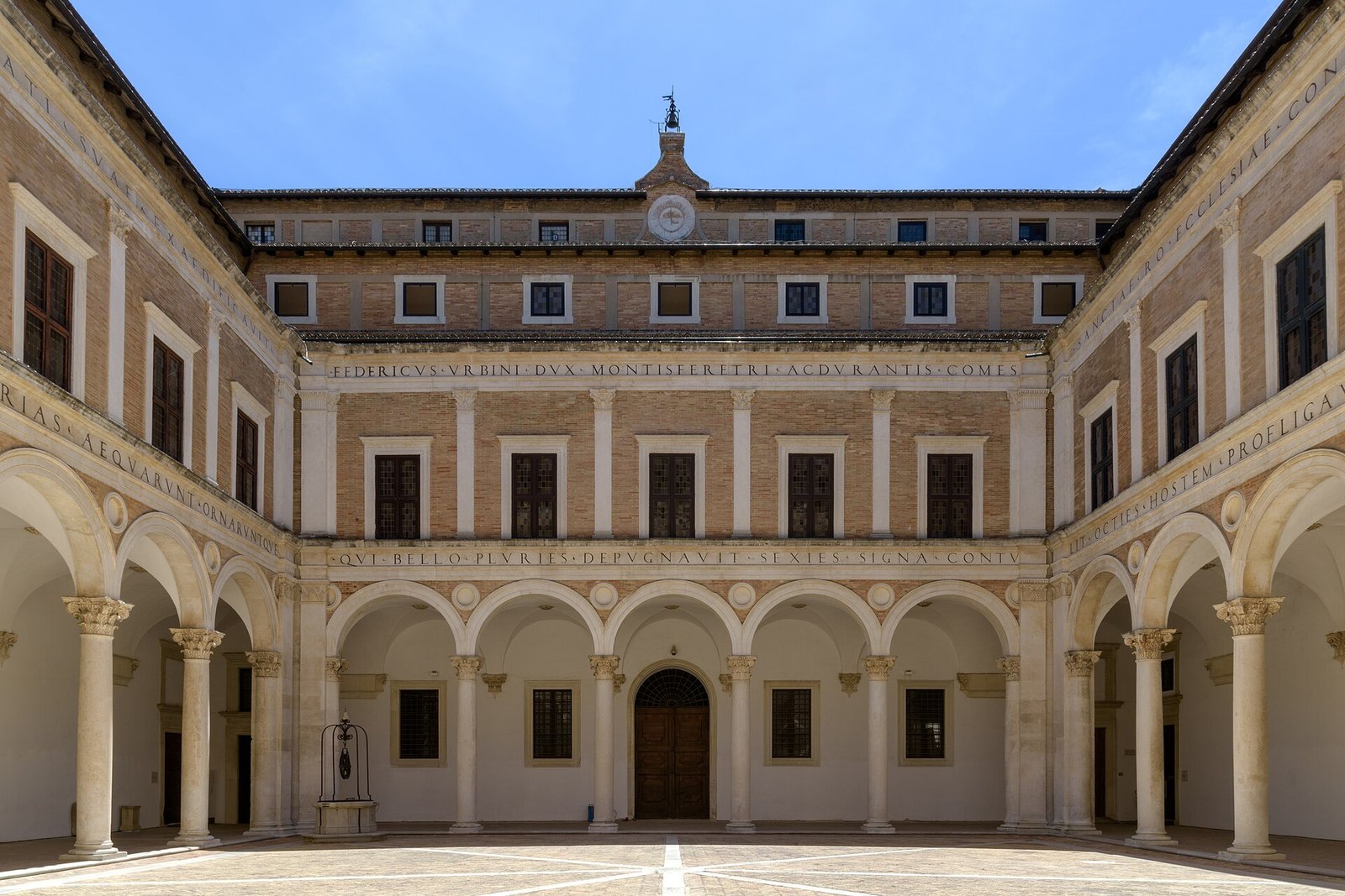 Courtyard of the Ducal Palace of Urbino, Italy