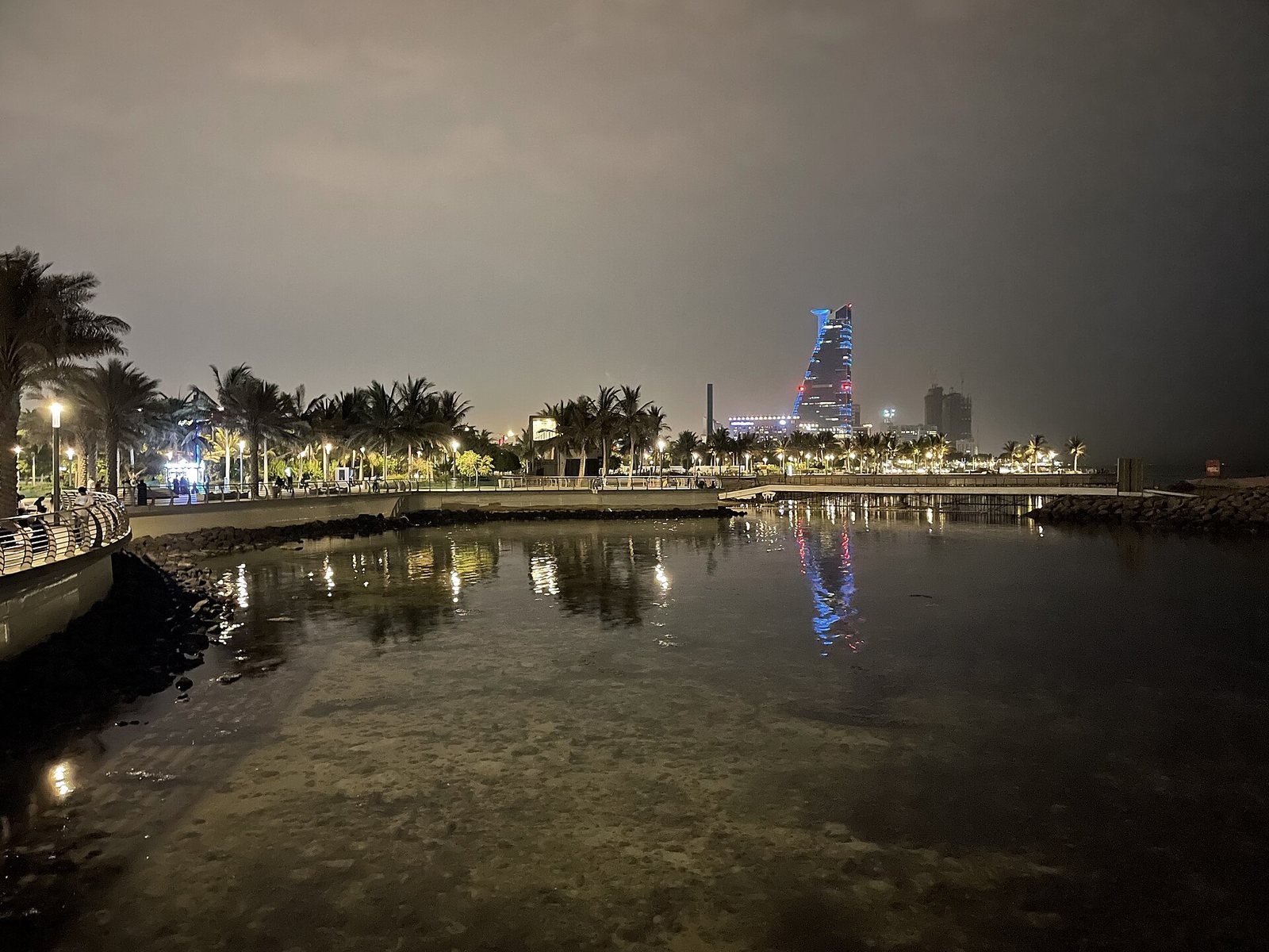 Jeddah Corniche at night