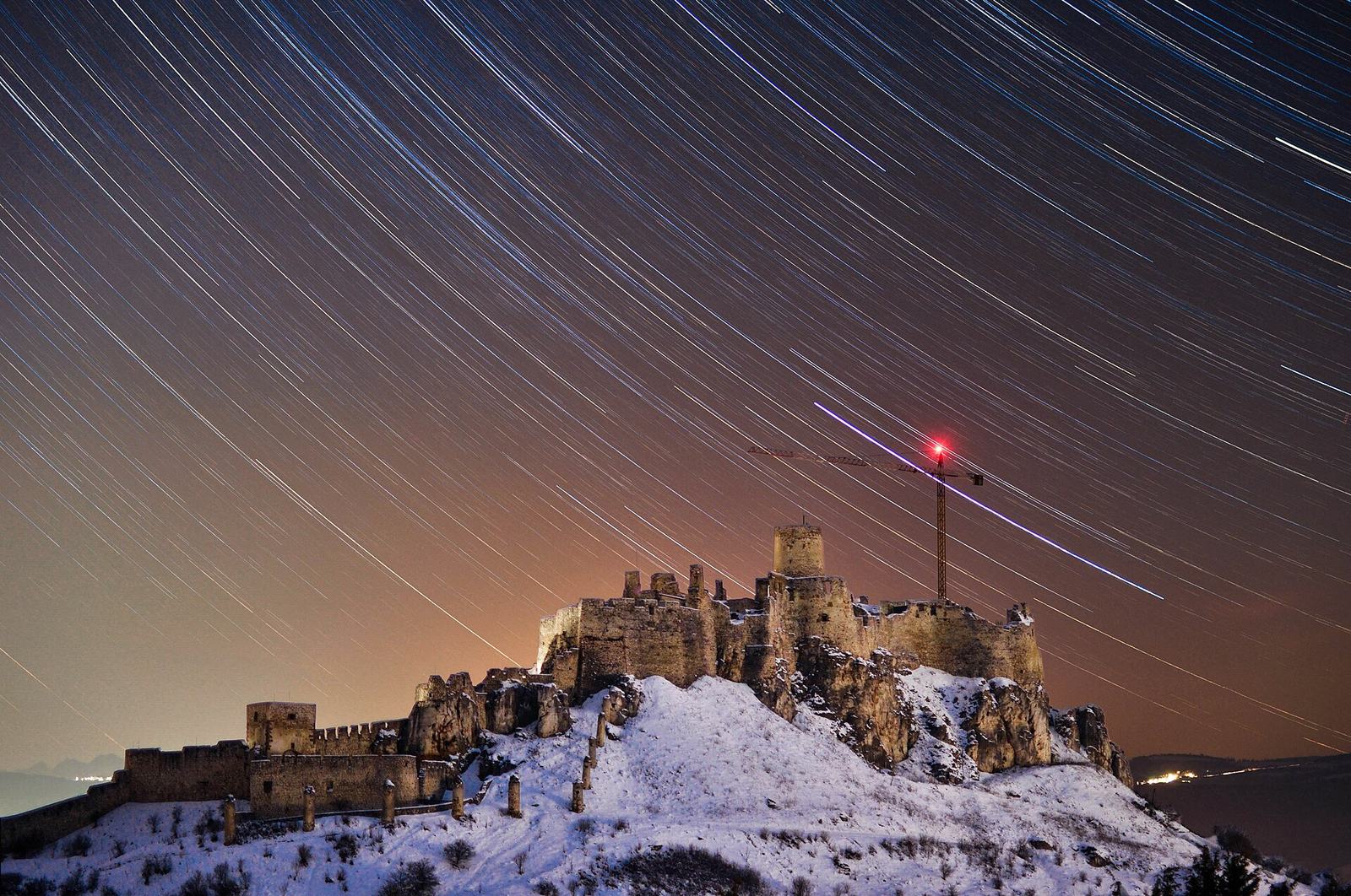 Spiš castle during winter