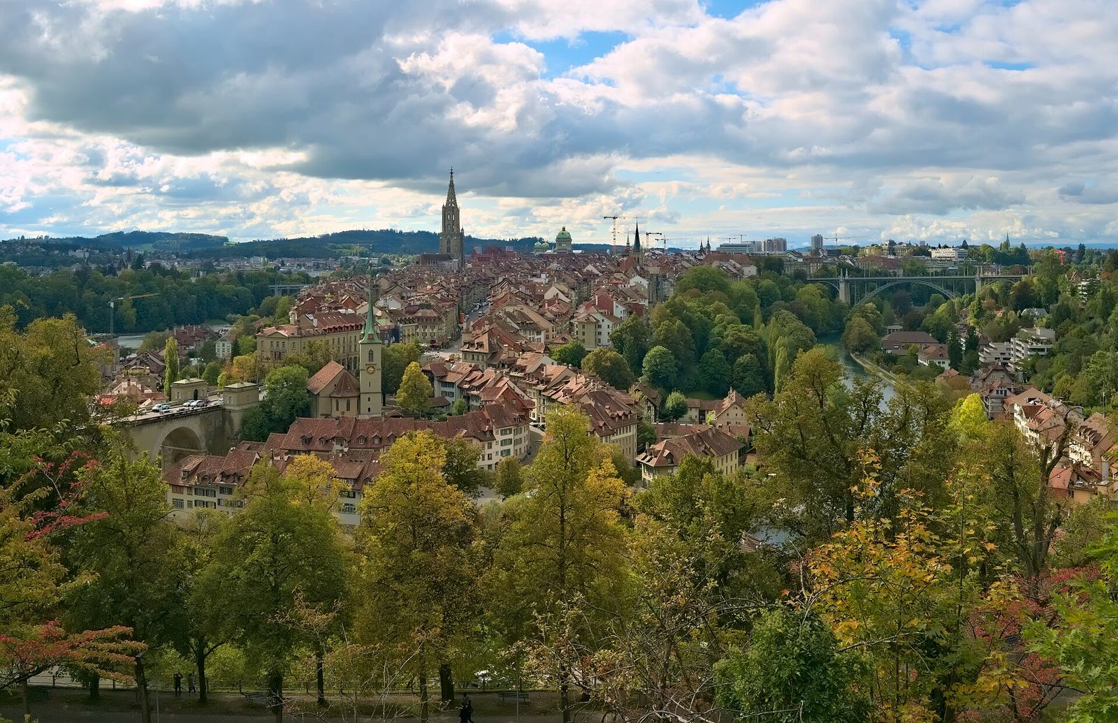 Bern Altstadt von Rosengarten 20211007
