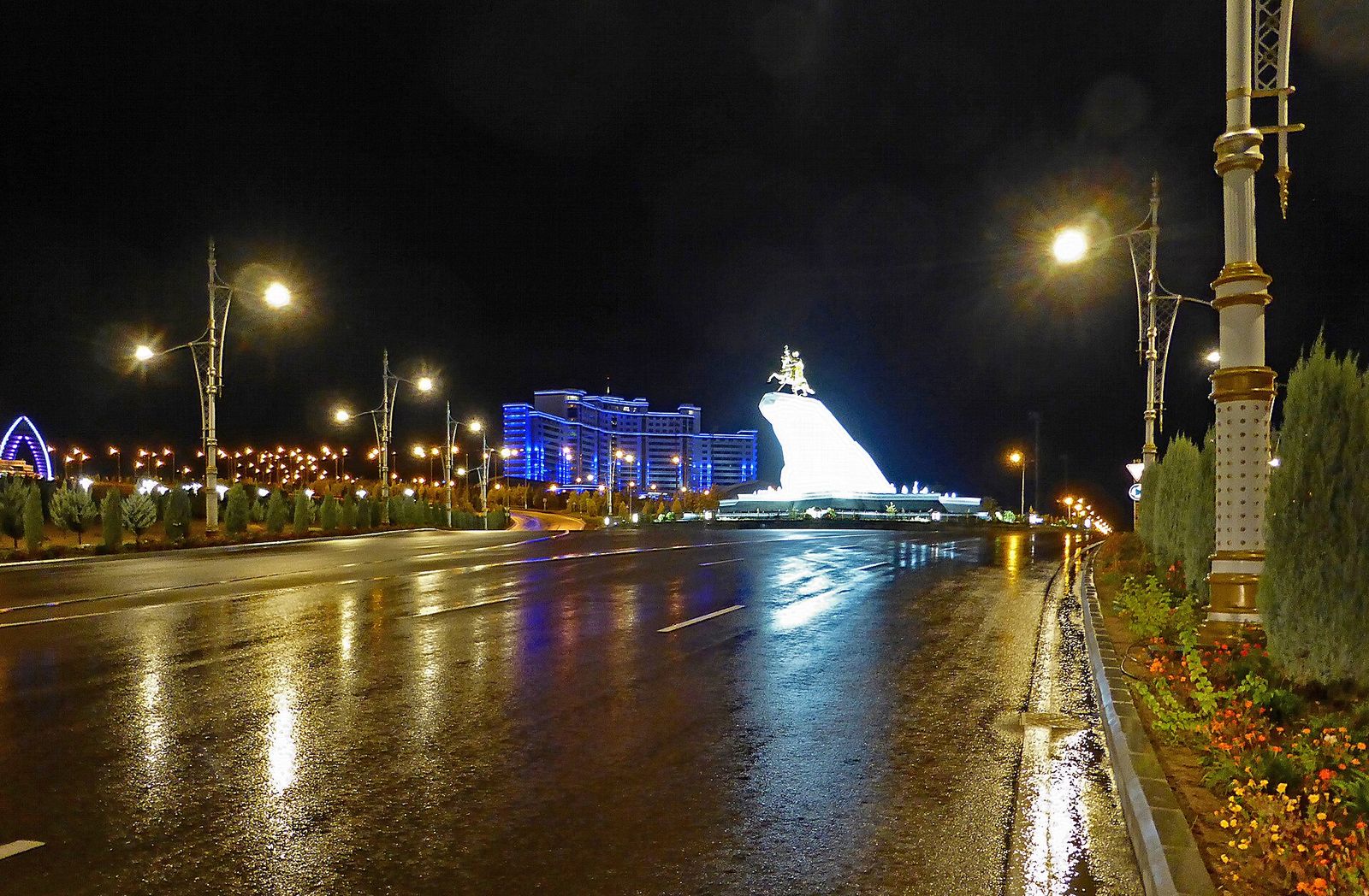 Ashgabat by night