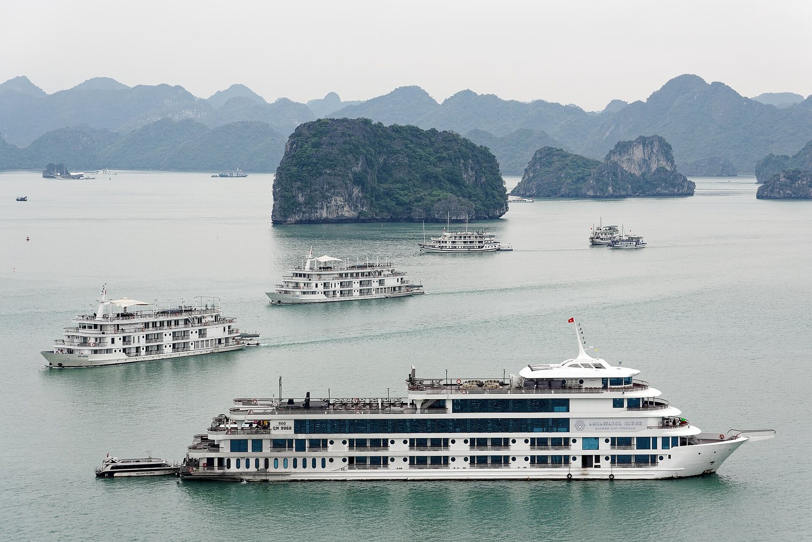 View of sea from Titov Island, Ha Long Bay, Vietnam, 20240128 1337 3732