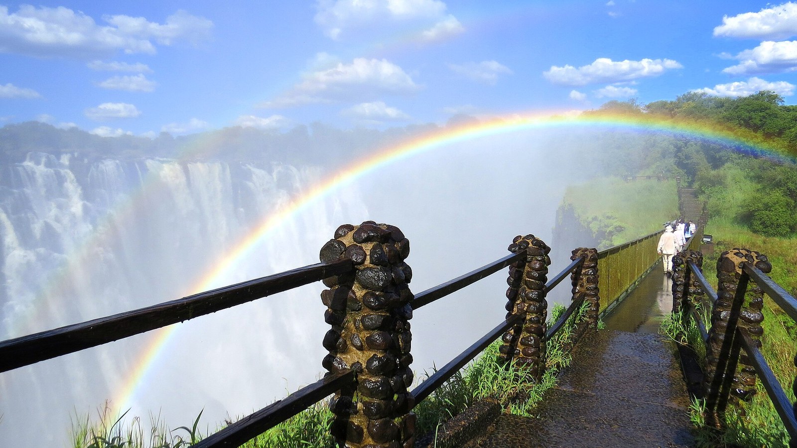 Rainbow over Victoria Falls